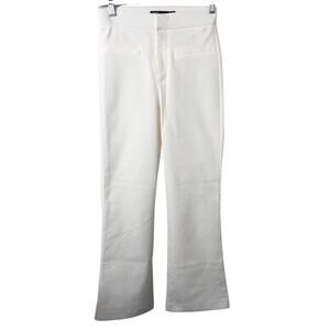 Zara NWT Women's White/Off-White Mid-Rise Pants Size XS